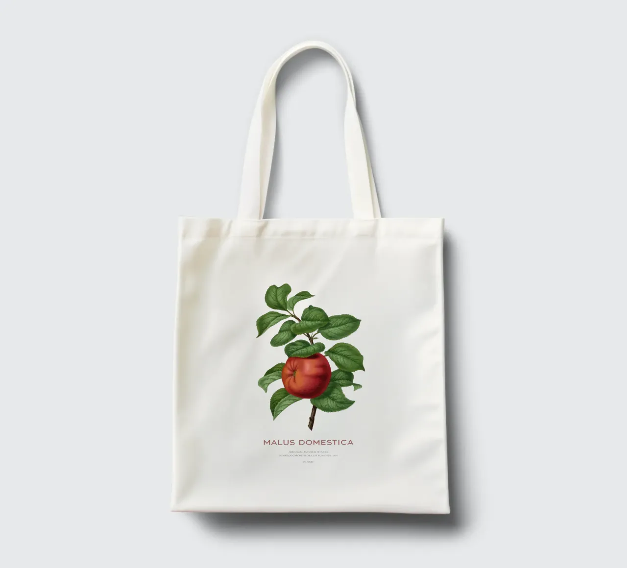 Apfelbaum oder Malus domestica Jutebeutel von Vintagrafica