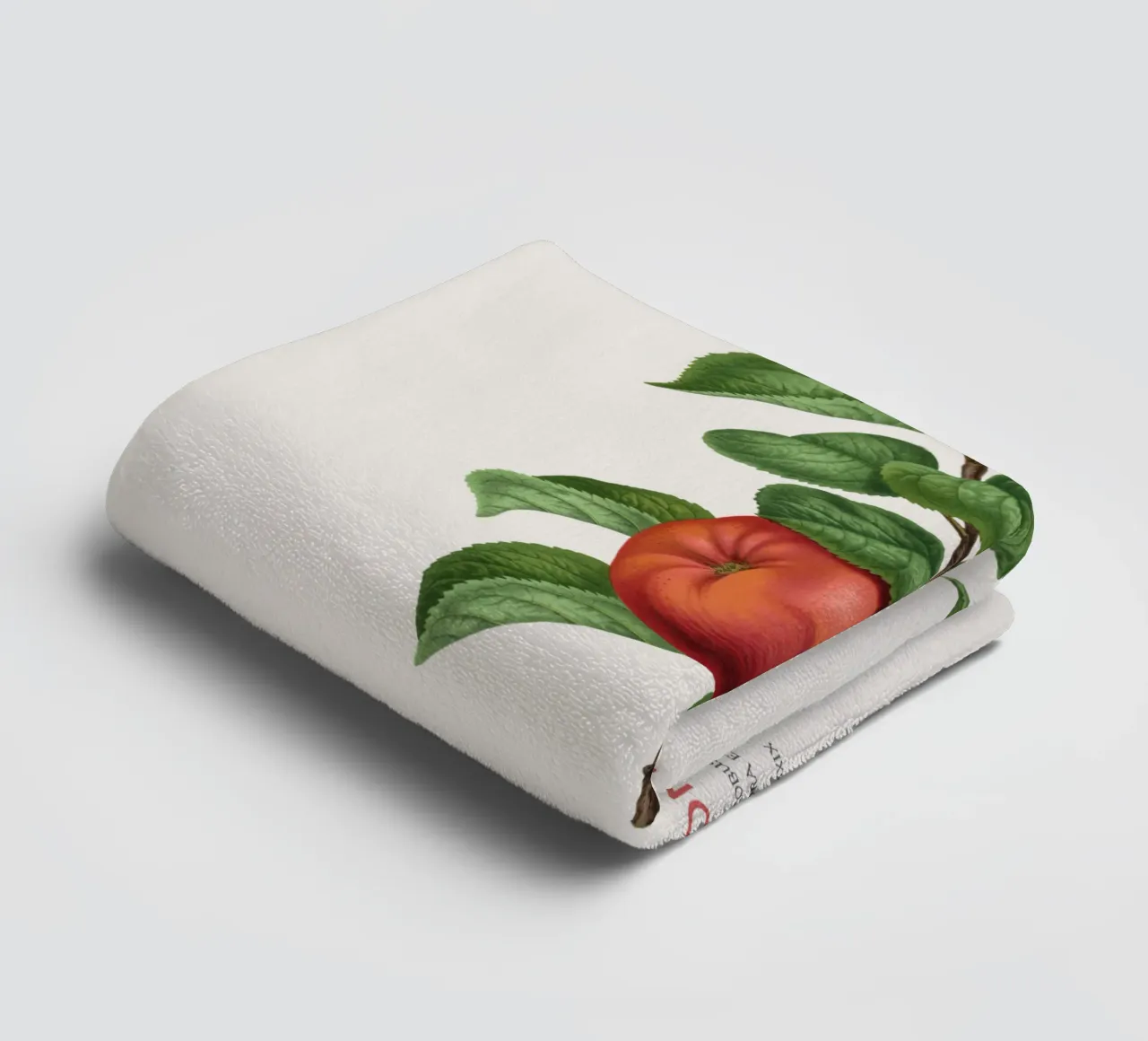 Apfelbaum oder Malus domestica Handtuch von Vintagrafica