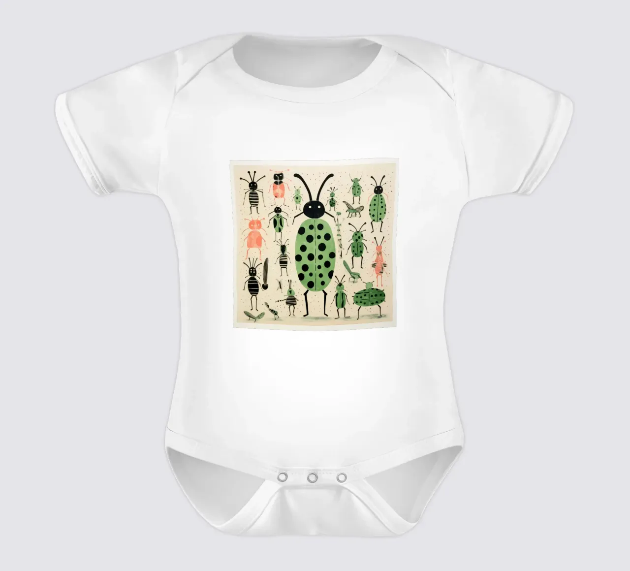 Fourmis vertes body bébé de Minimal Animal Art