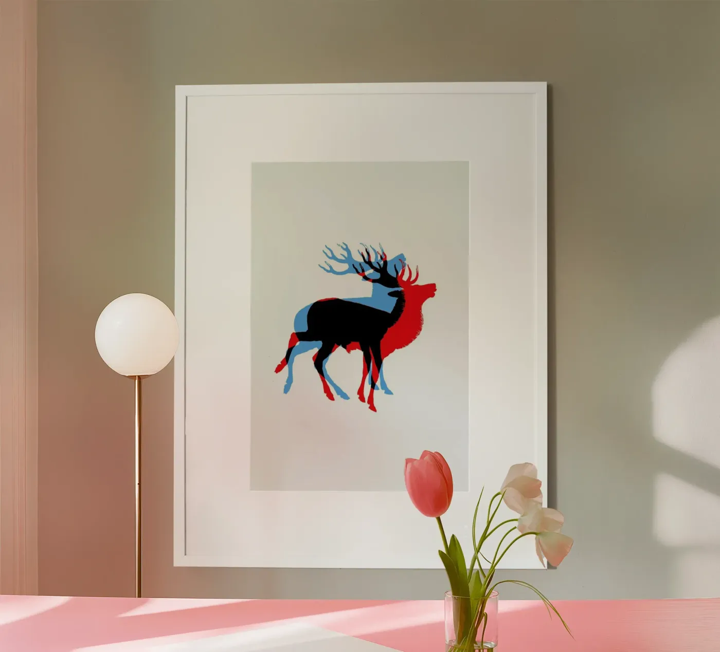 Cool Deer poster van Rococco LA