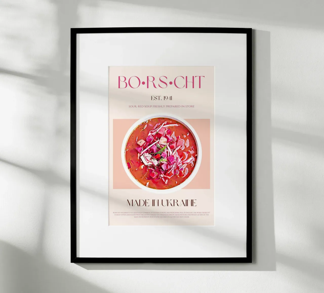 Stampa Borscht poster da KOKRPrints