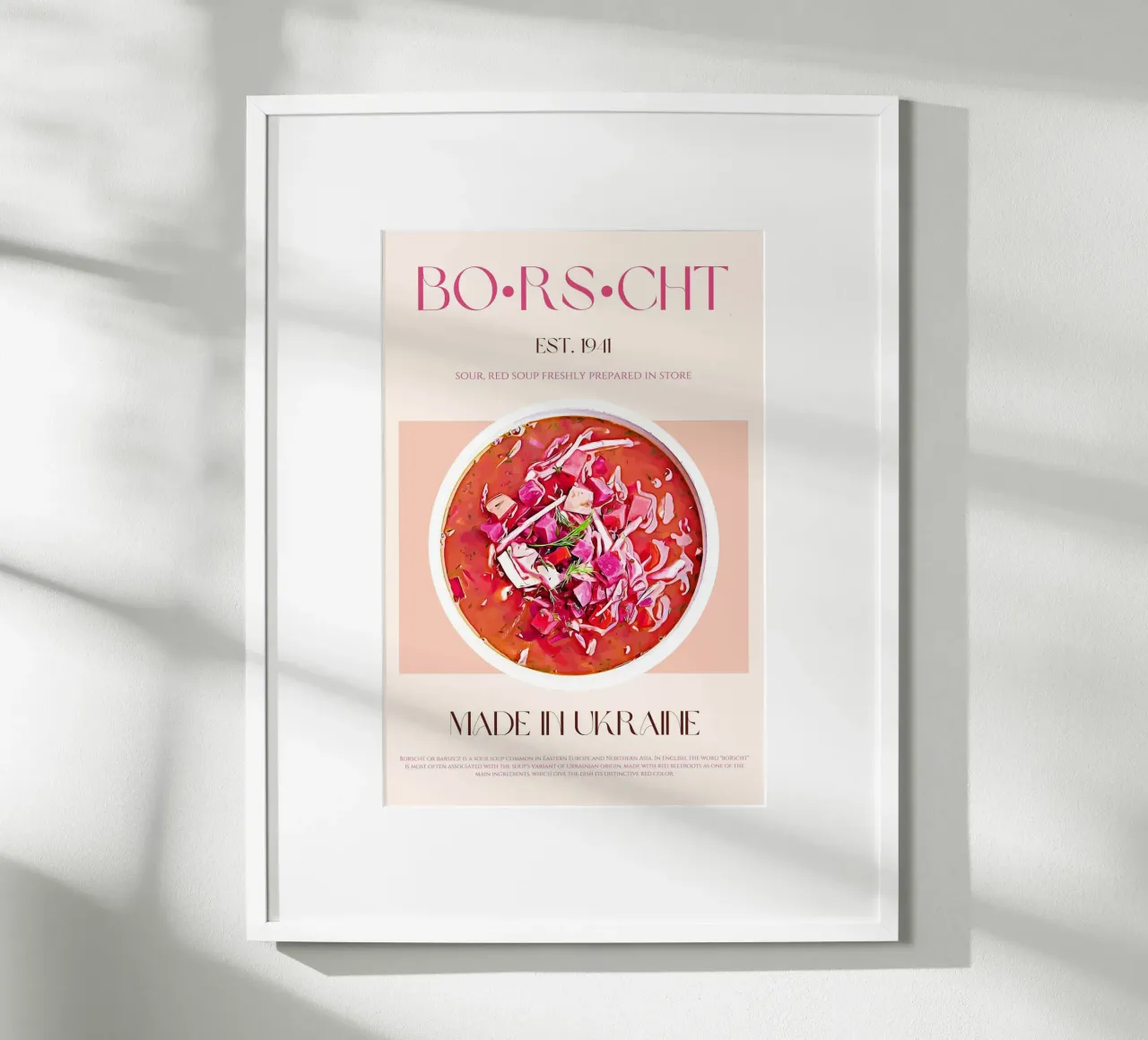 Stampa Borscht poster da KOKRPrints