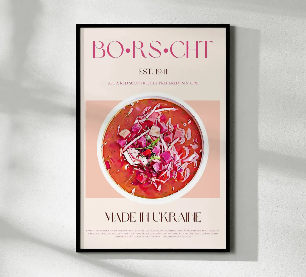 Stampa Borscht poster da KOKRPrints