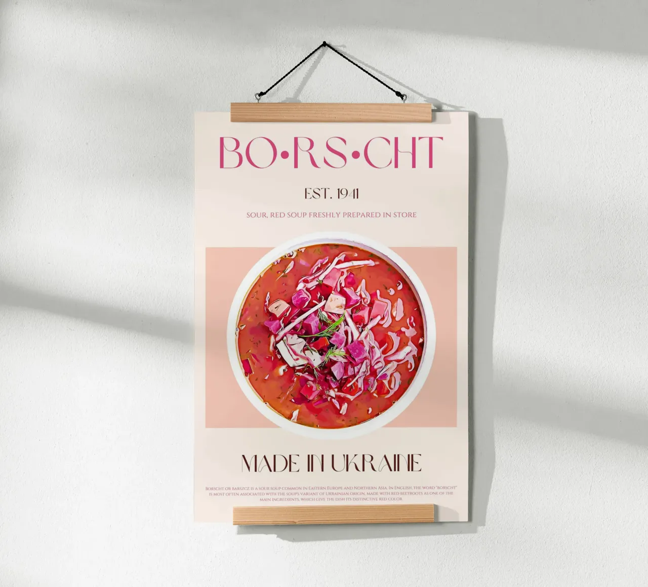 Stampa Borscht poster da KOKRPrints