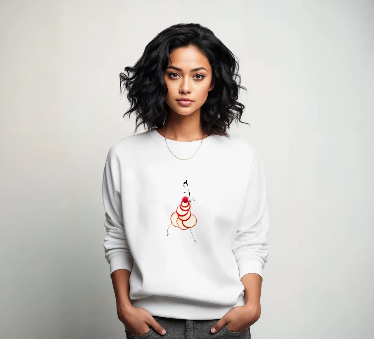 Pomme Pomme sweatshirt by Gretchen Roehrs