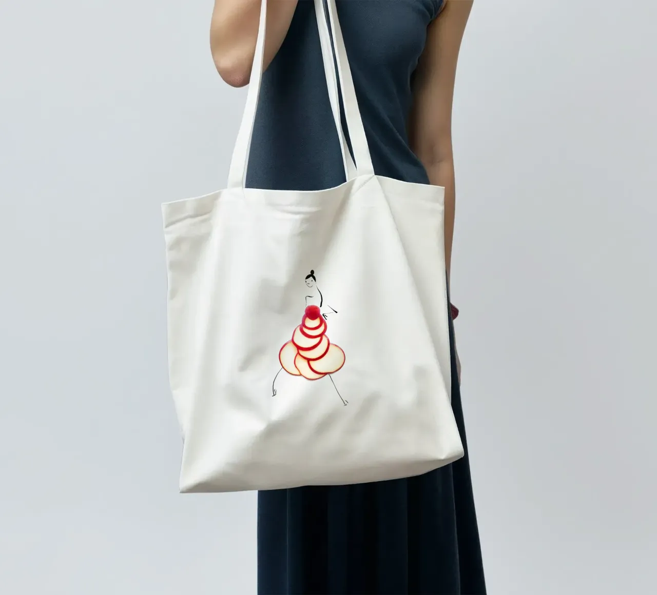 Pomme Pomme borsa in juta da Gretchen Roehrs
