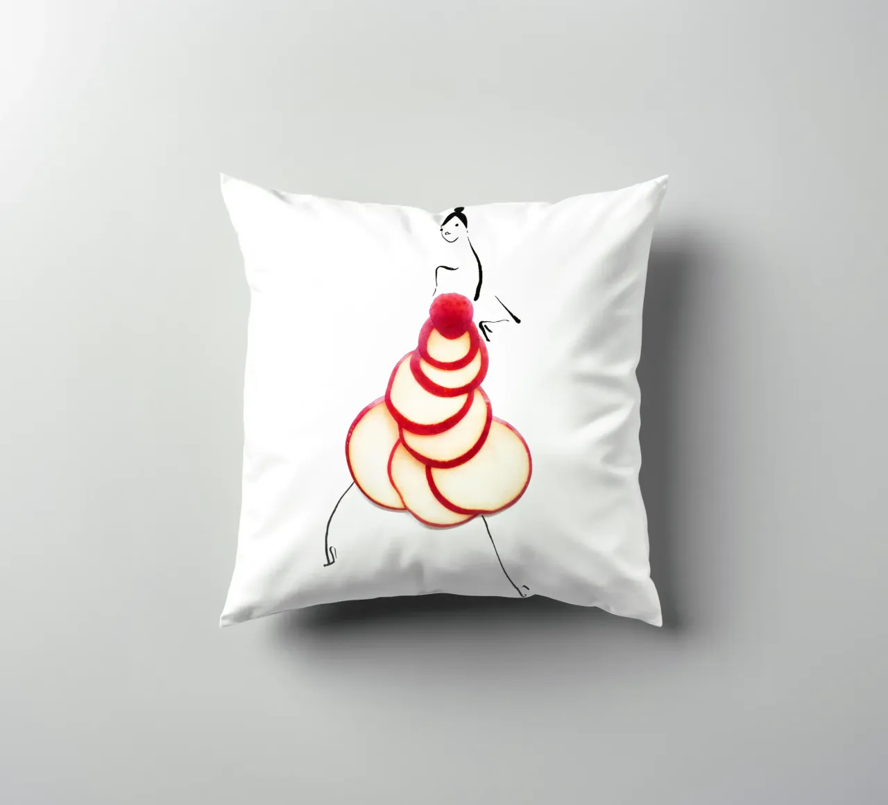 Pomme Pomme cuscino da Gretchen Roehrs