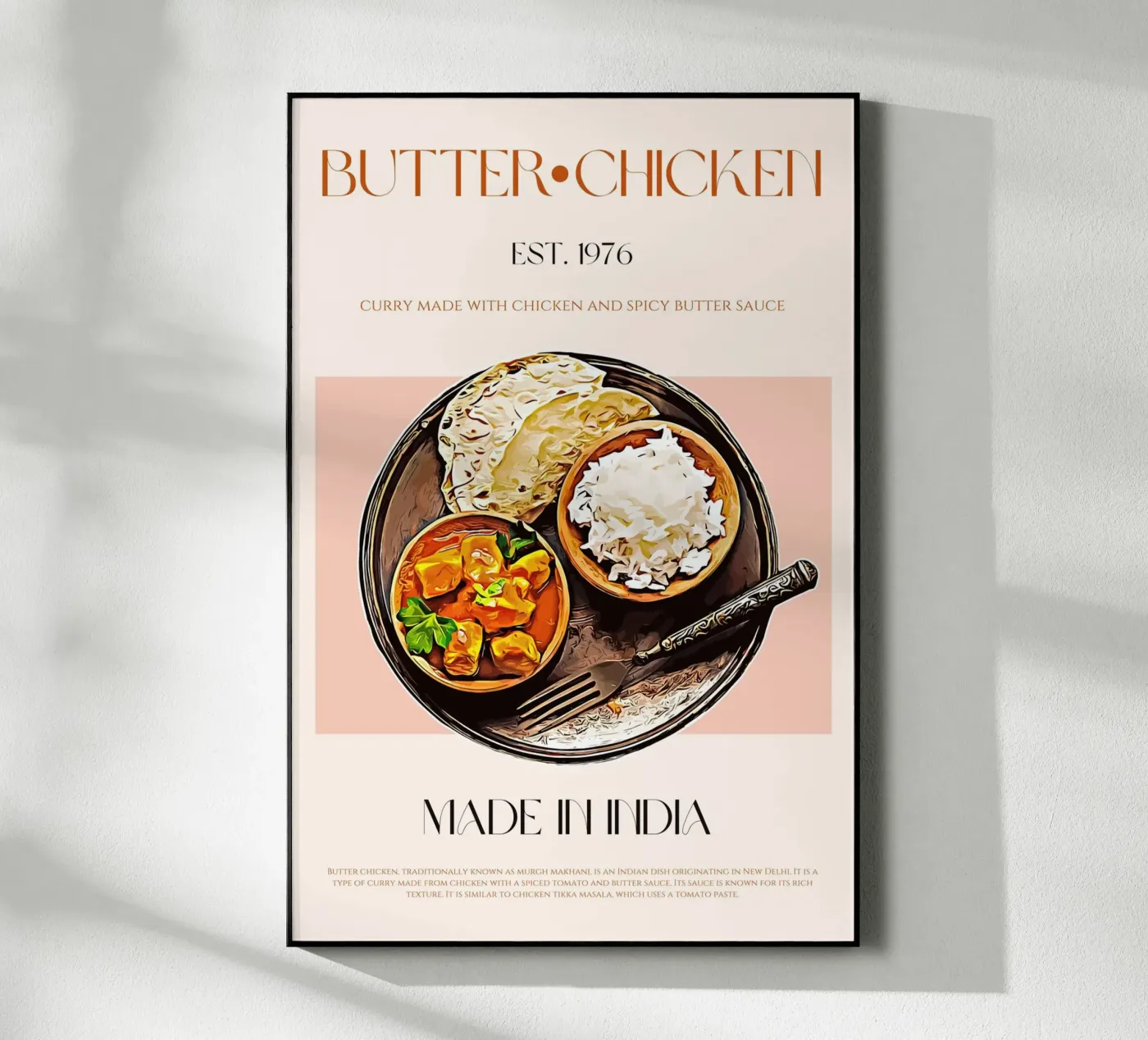 Butter Chicken Print Acryl-Glas von KOKRPrints
