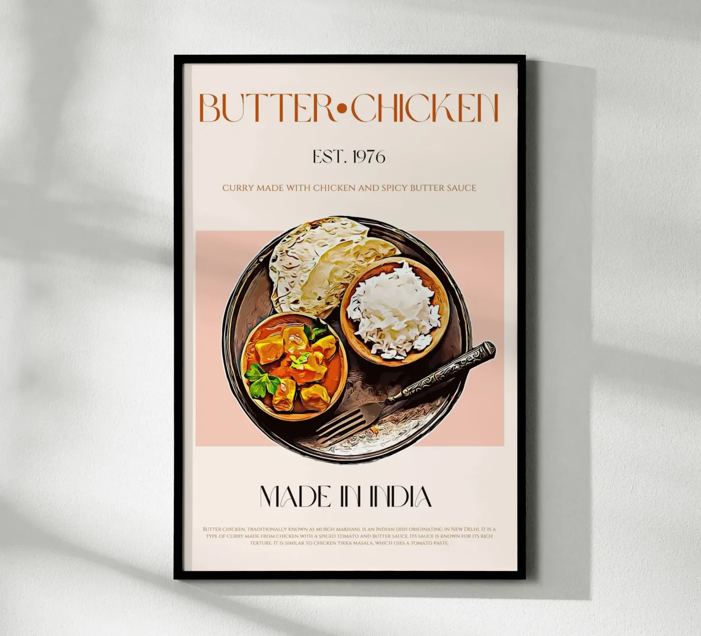 Butter Chicken Print poster da KOKRPrints