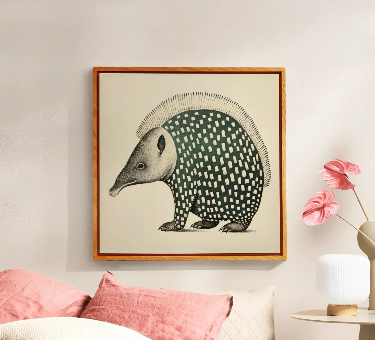 Armadillo verde plexiglass da Minimal Animal Art