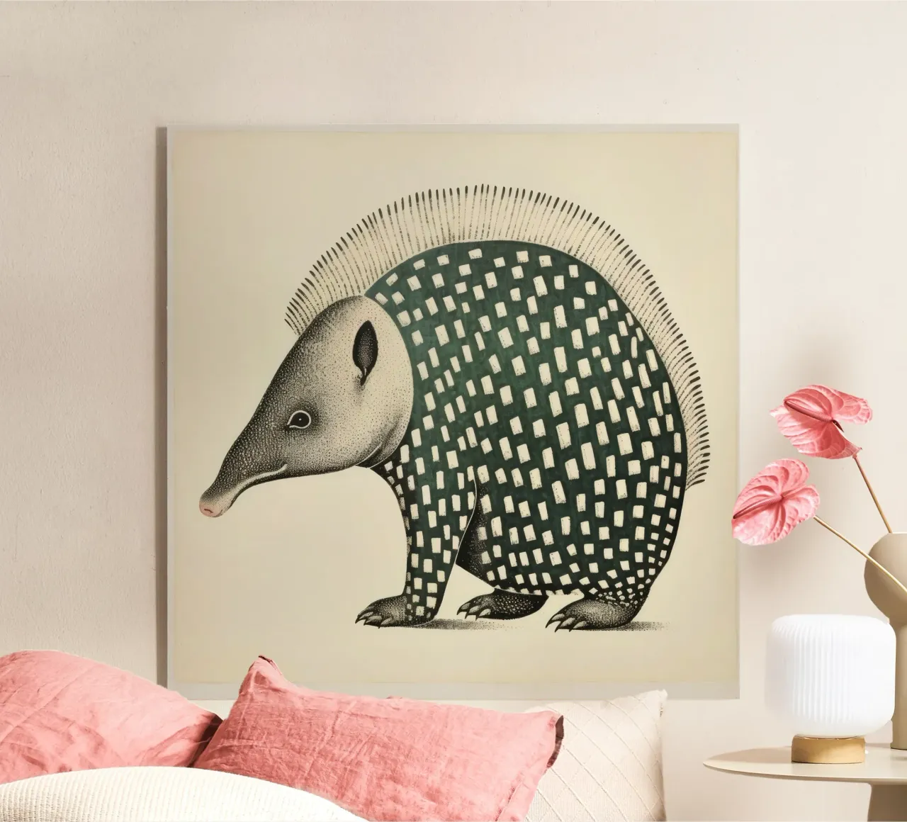 Armadillo verde plexiglass da Minimal Animal Art