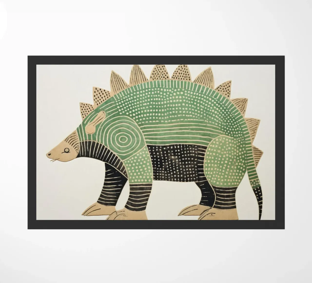 Armadillo verde 2 zerbino da Minimal Animal Art