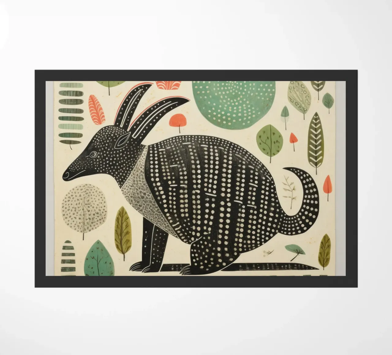 Armadillo verde 3 zerbino da Minimal Animal Art