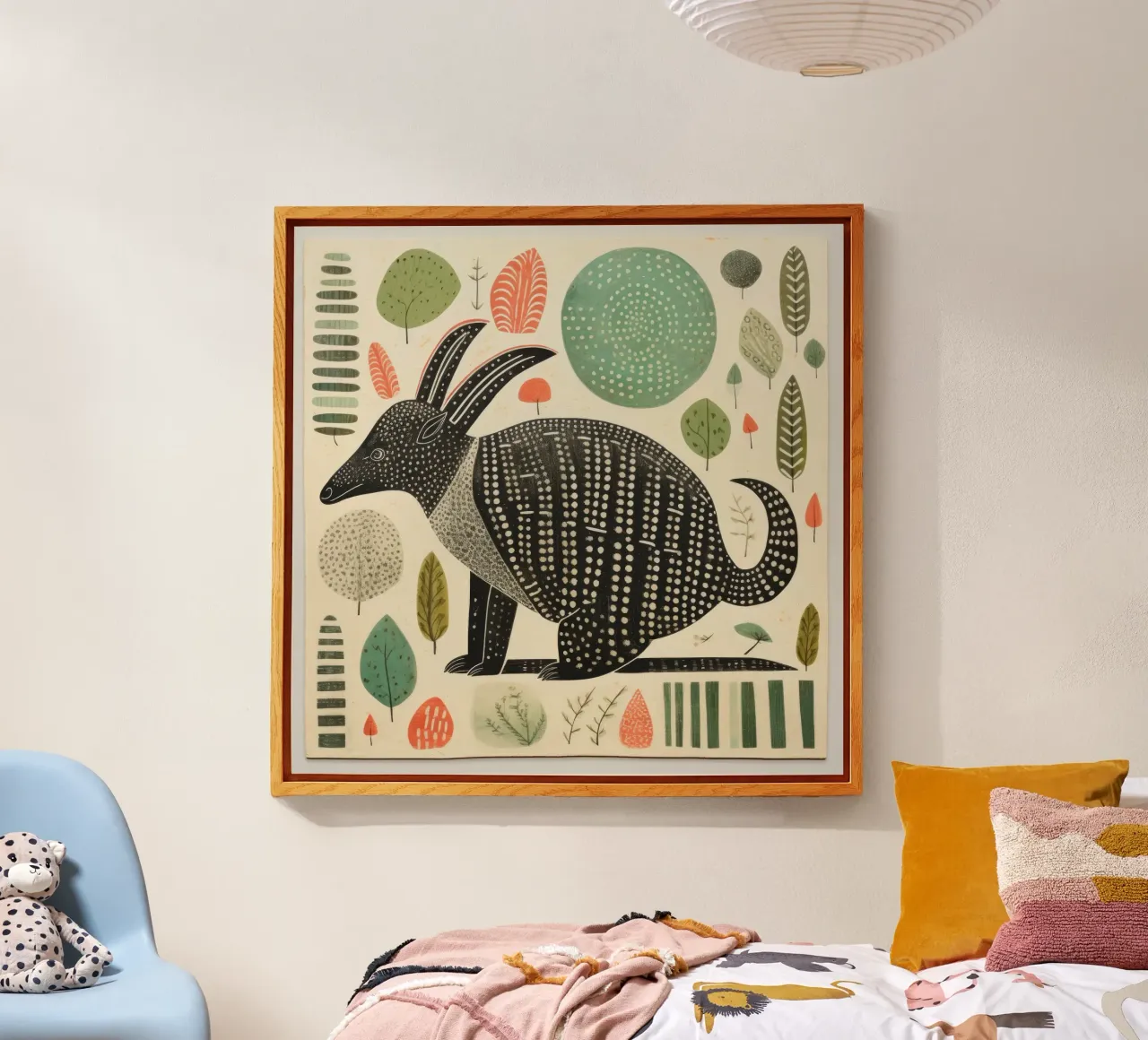 Armadillo verde 3 plexiglass da Minimal Animal Art