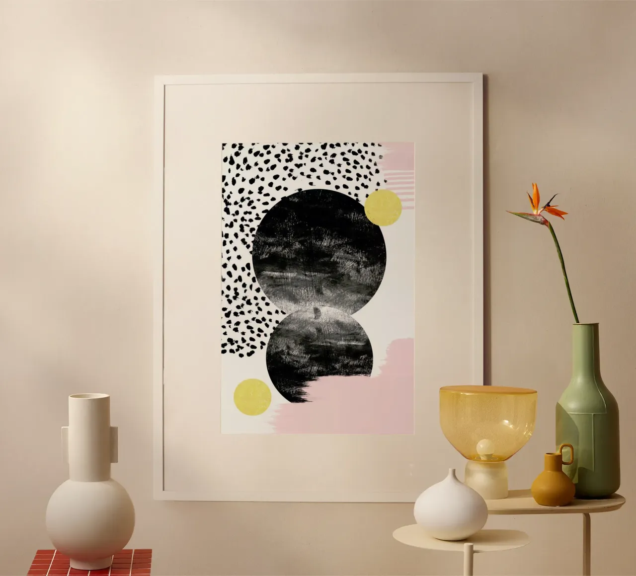 Roussel poster con telaio in legno da Charlotte Winter