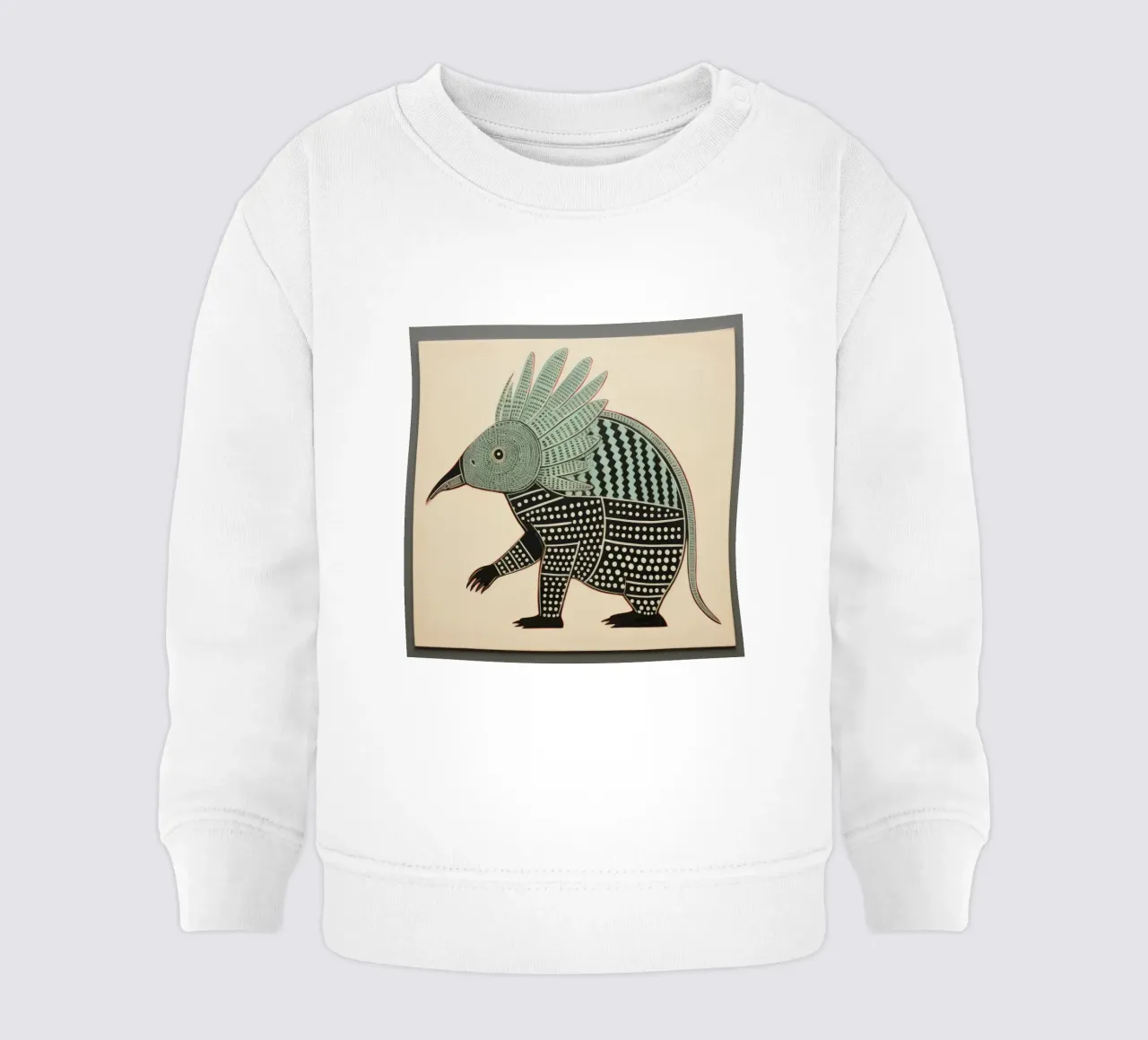 Armadillo verde 4 felpa neonato da Minimal Animal Art