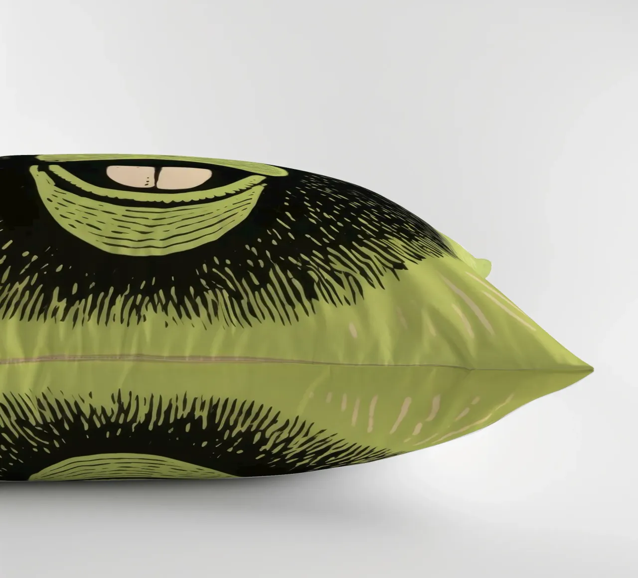 Babbuino verde 2 cuscino da Minimal Animal Art
