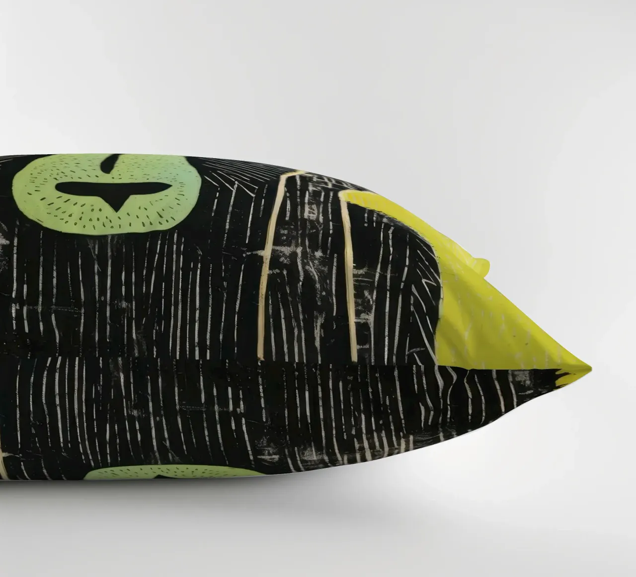 Babbuino verde cuscino da Minimal Animal Art