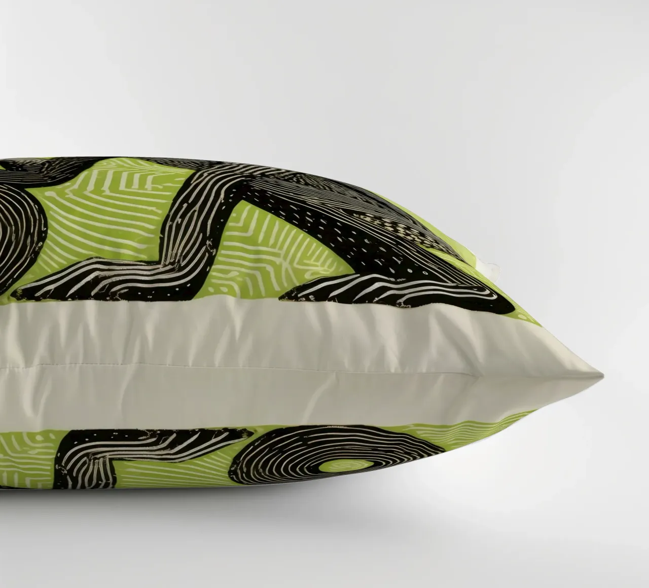 Babbuino verde cuscino da Minimal Animal Art