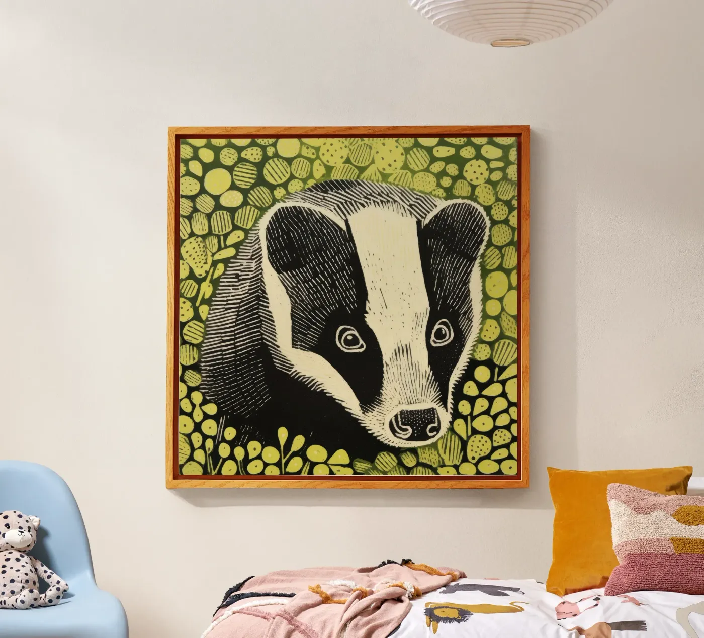 Blaireau vert plexiglas de Minimal Animal Art