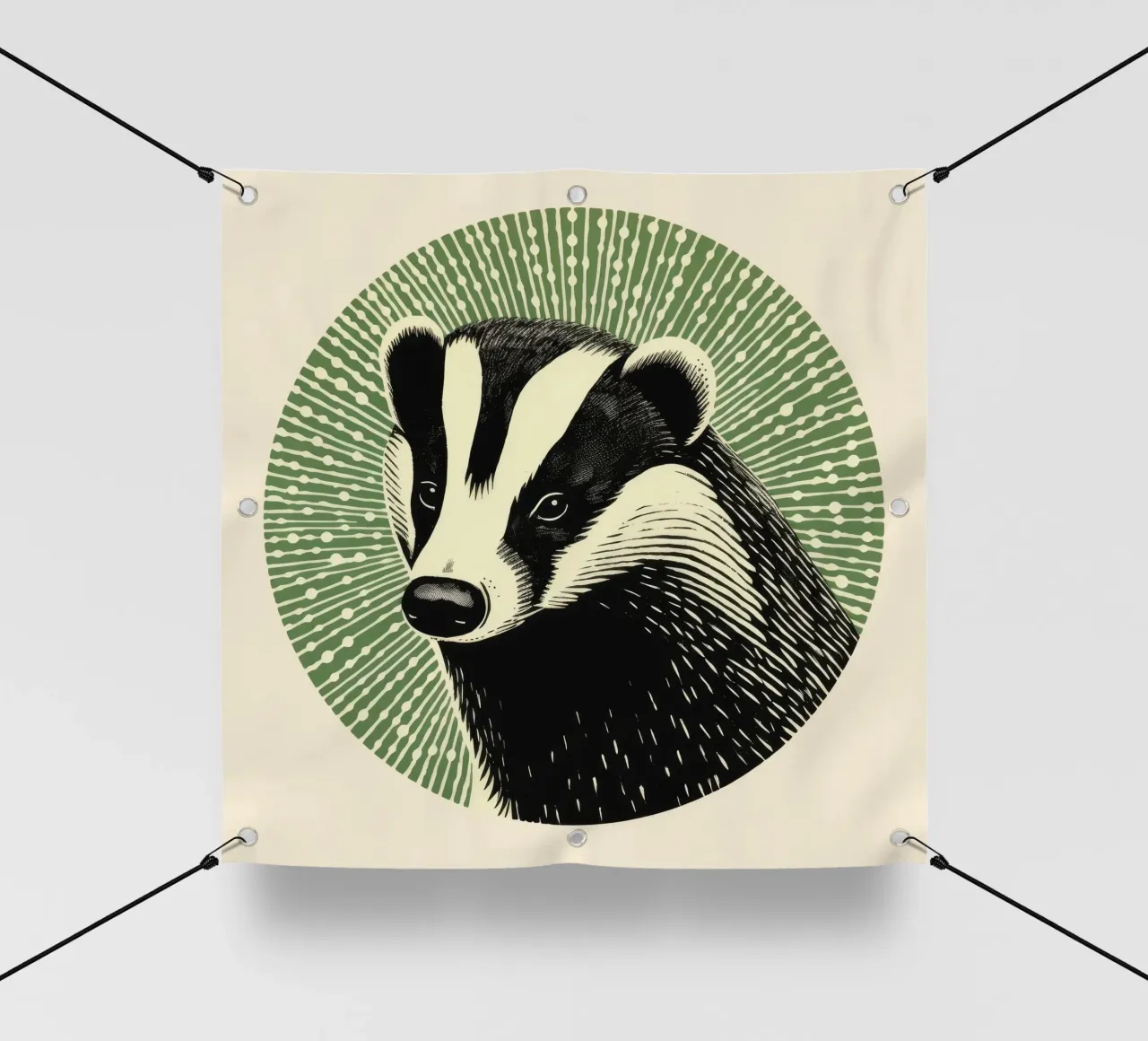 Tasso verde 2 telo in pvc da Minimal Animal Art