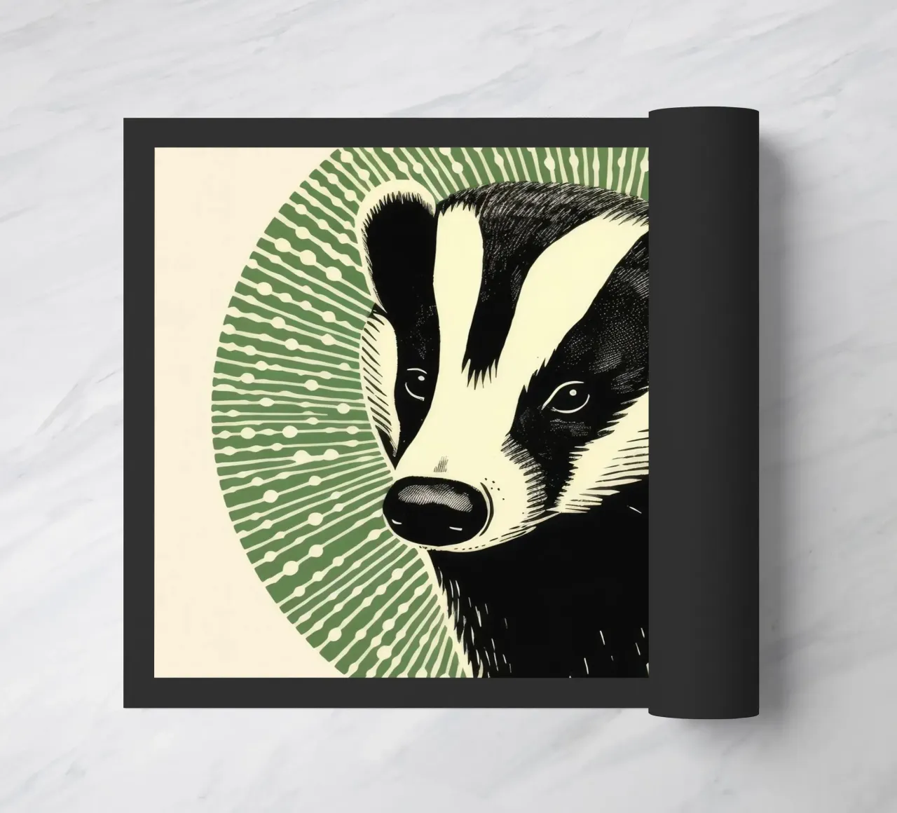Tasso verde 2 zerbino da Minimal Animal Art