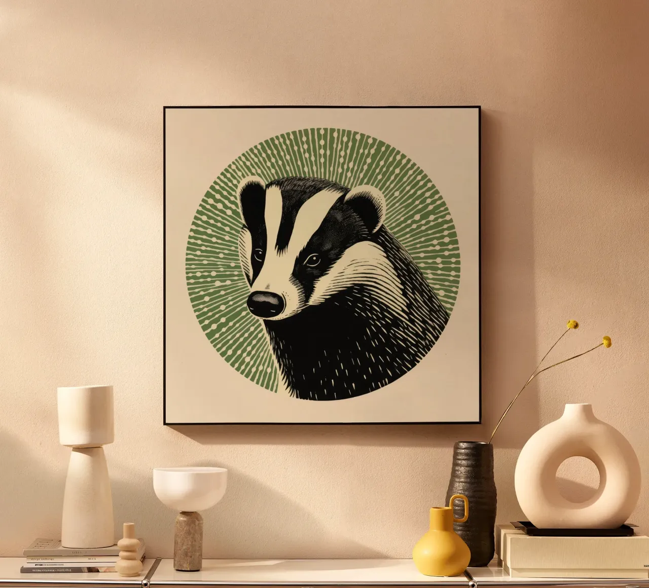 Tasso verde plexiglass da Minimal Animal Art