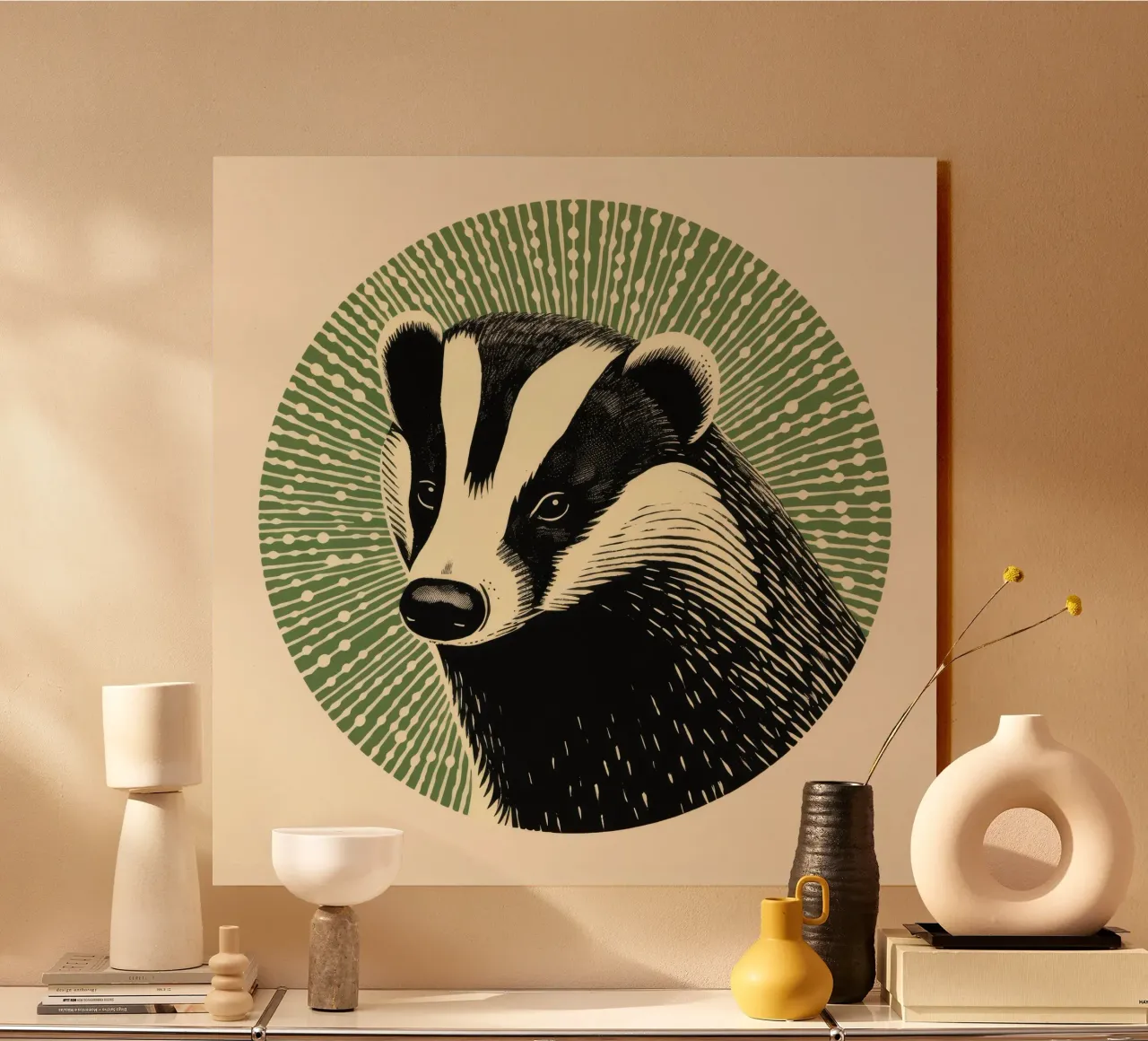 Tasso verde 2 plexiglass da Minimal Animal Art