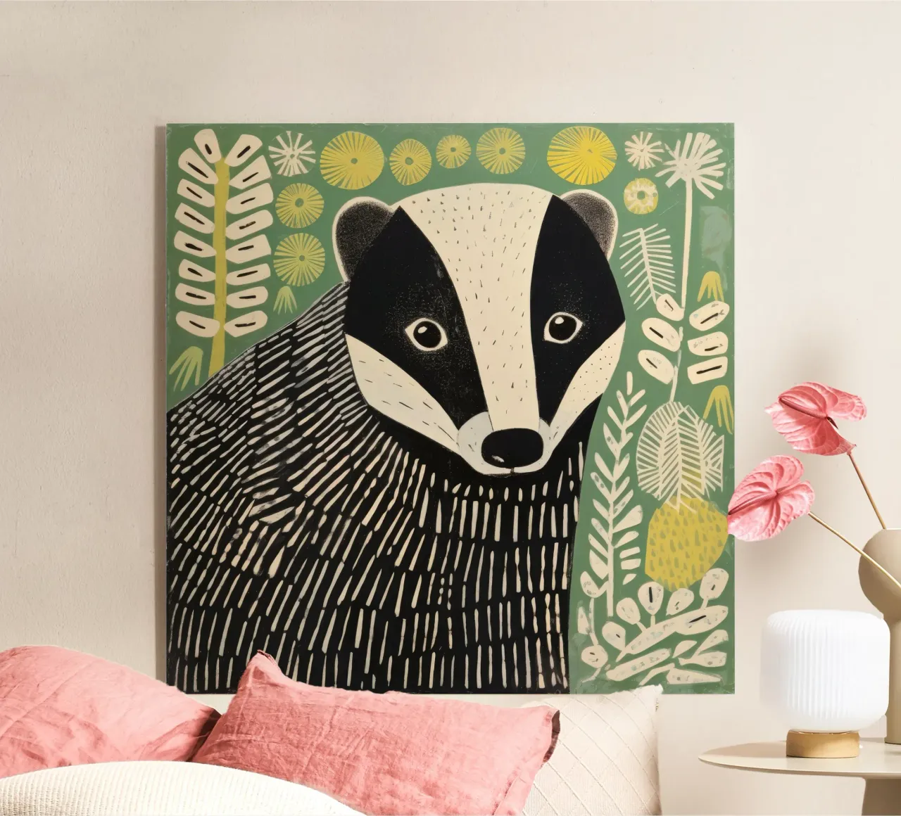 Tasso verde plexiglass da Minimal Animal Art