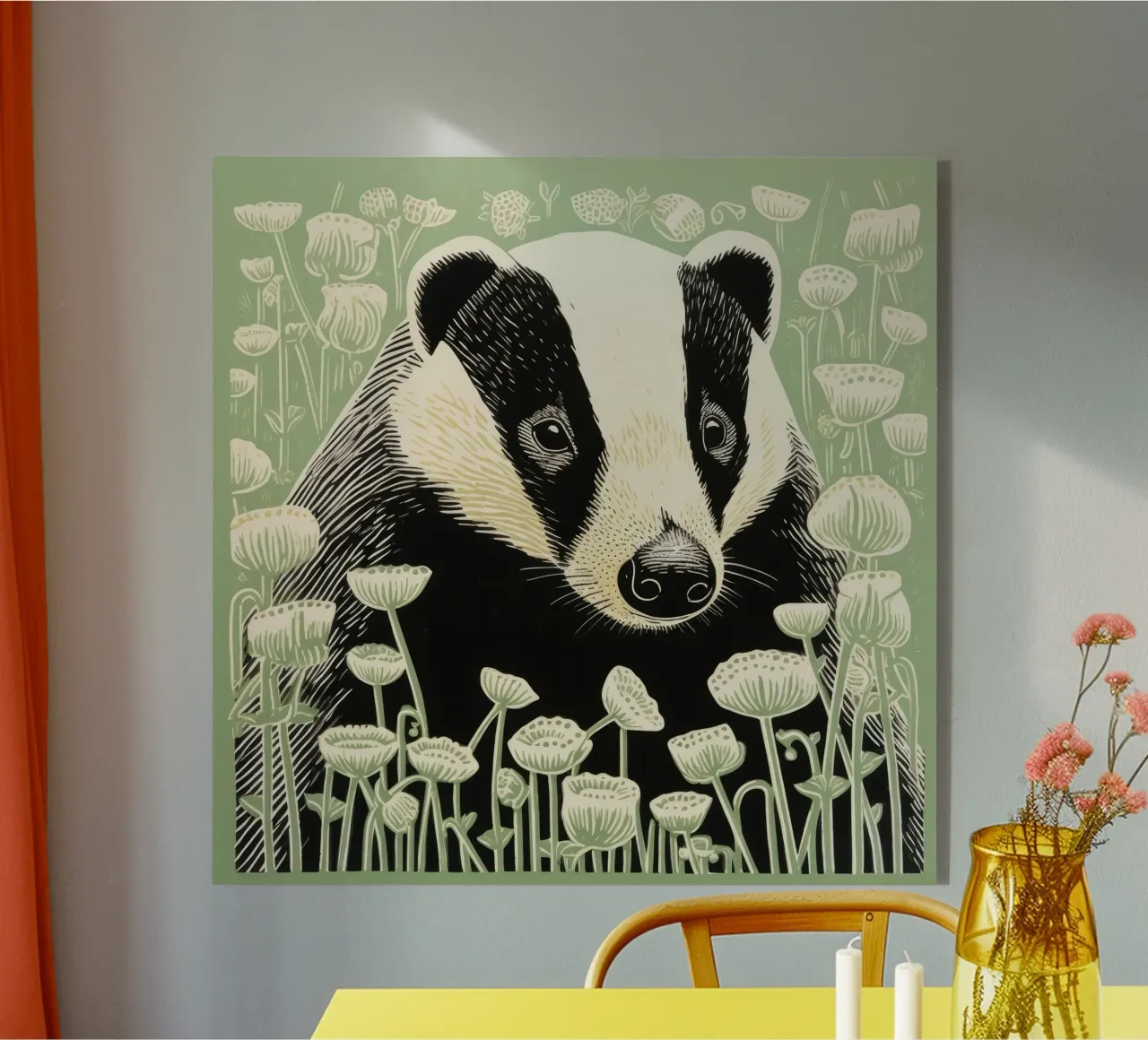 Tasso verde plexiglass da Minimal Animal Art