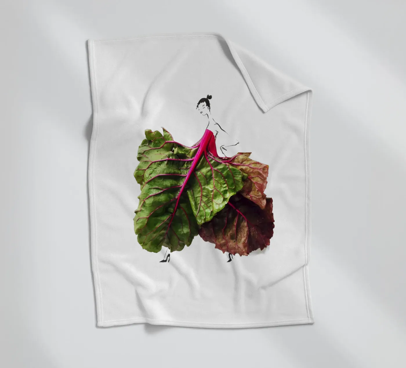Chard On Fleecedecke von Gretchen Roehrs