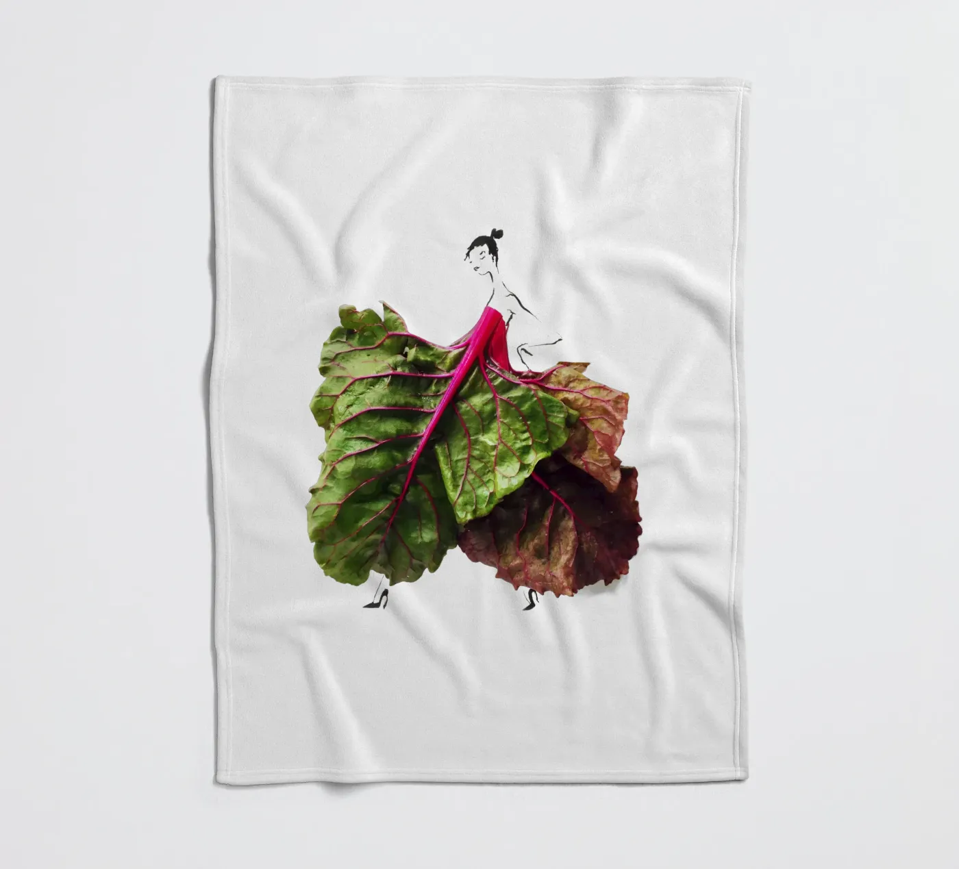 Chard On Fleecedecke von Gretchen Roehrs