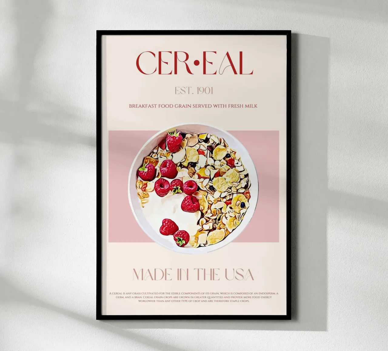 Cereal Print poster by KOKRPrints