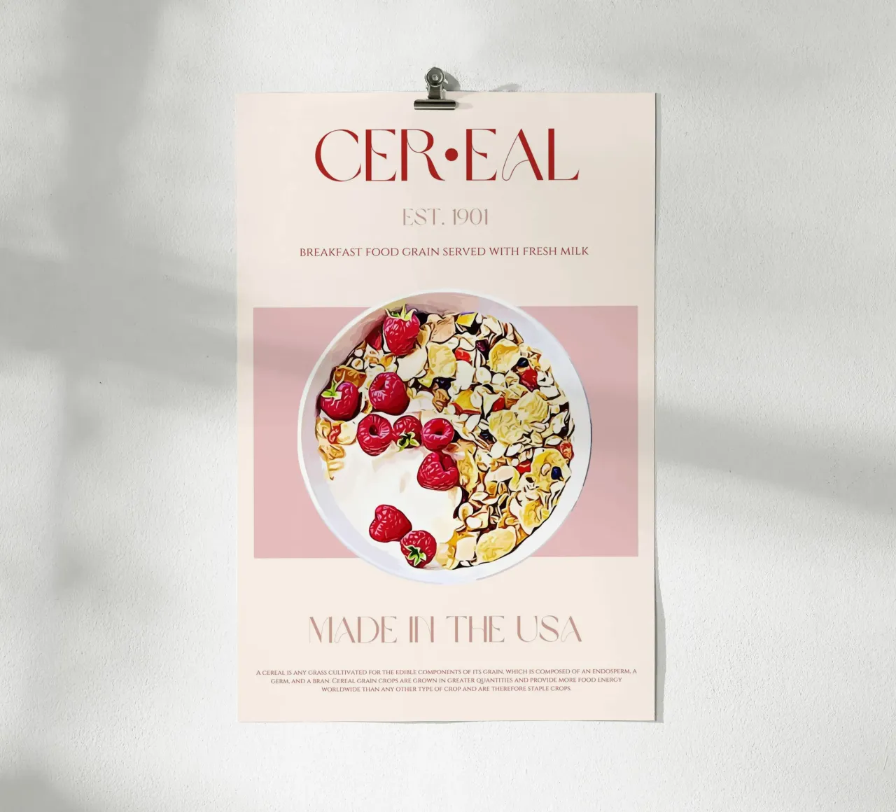 Cereal Print poster by KOKRPrints
