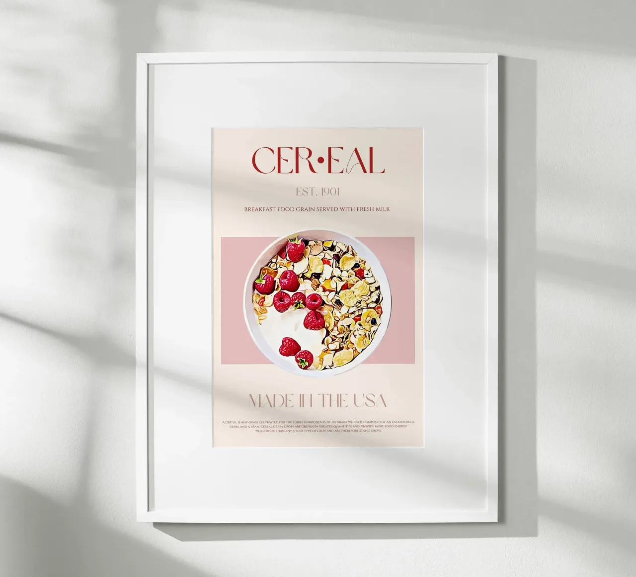 Cereal Print poster by KOKRPrints