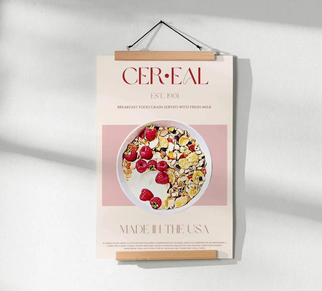 Cereal Print poster by KOKRPrints