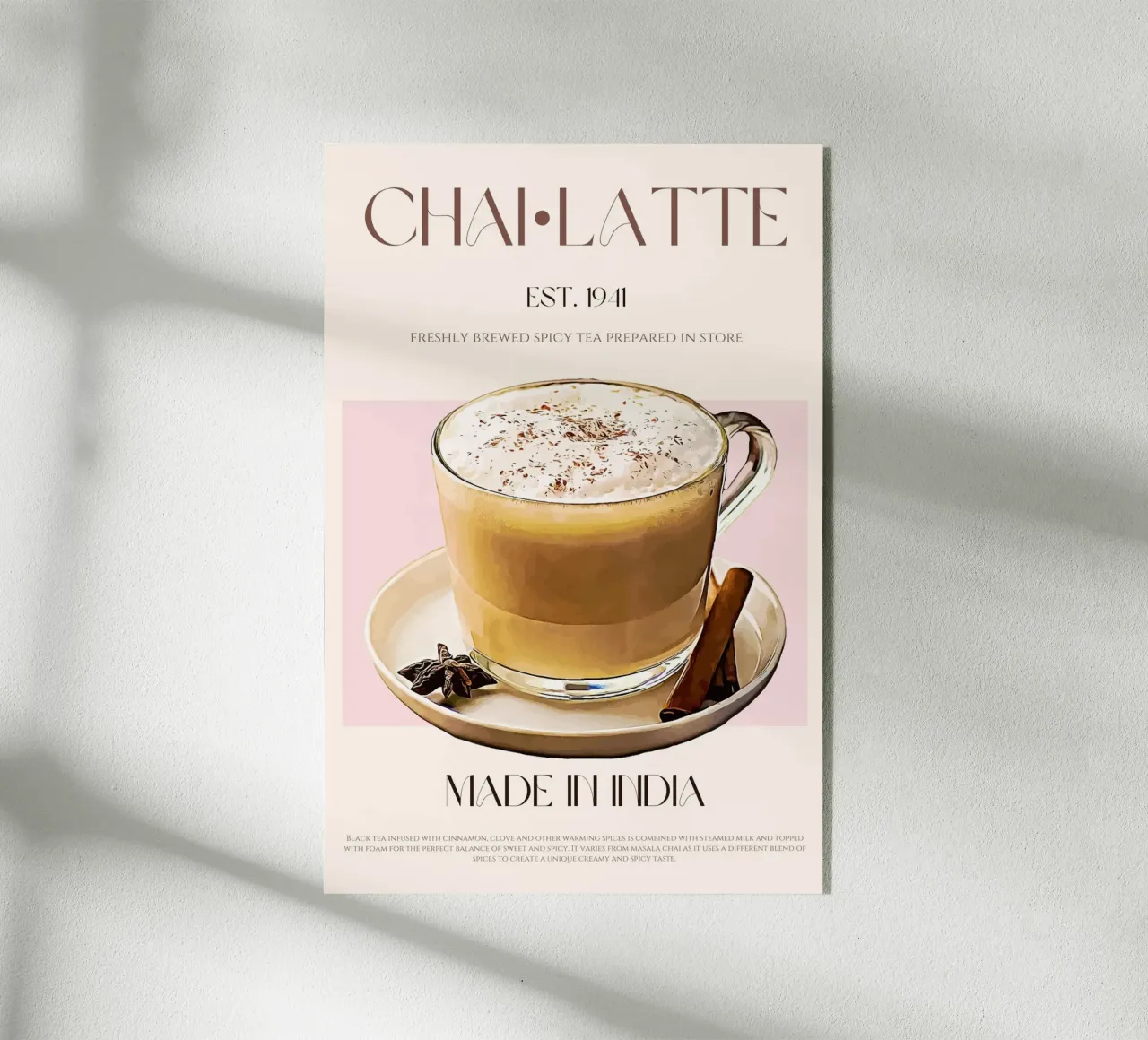 Impresión Chai Latte metacrilato de KOKRPrints
