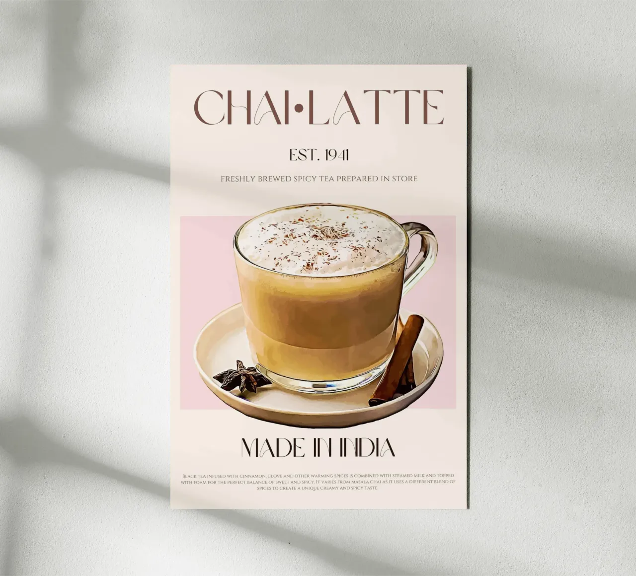 Stampa Chai Latte alluminio dibond da KOKRPrints