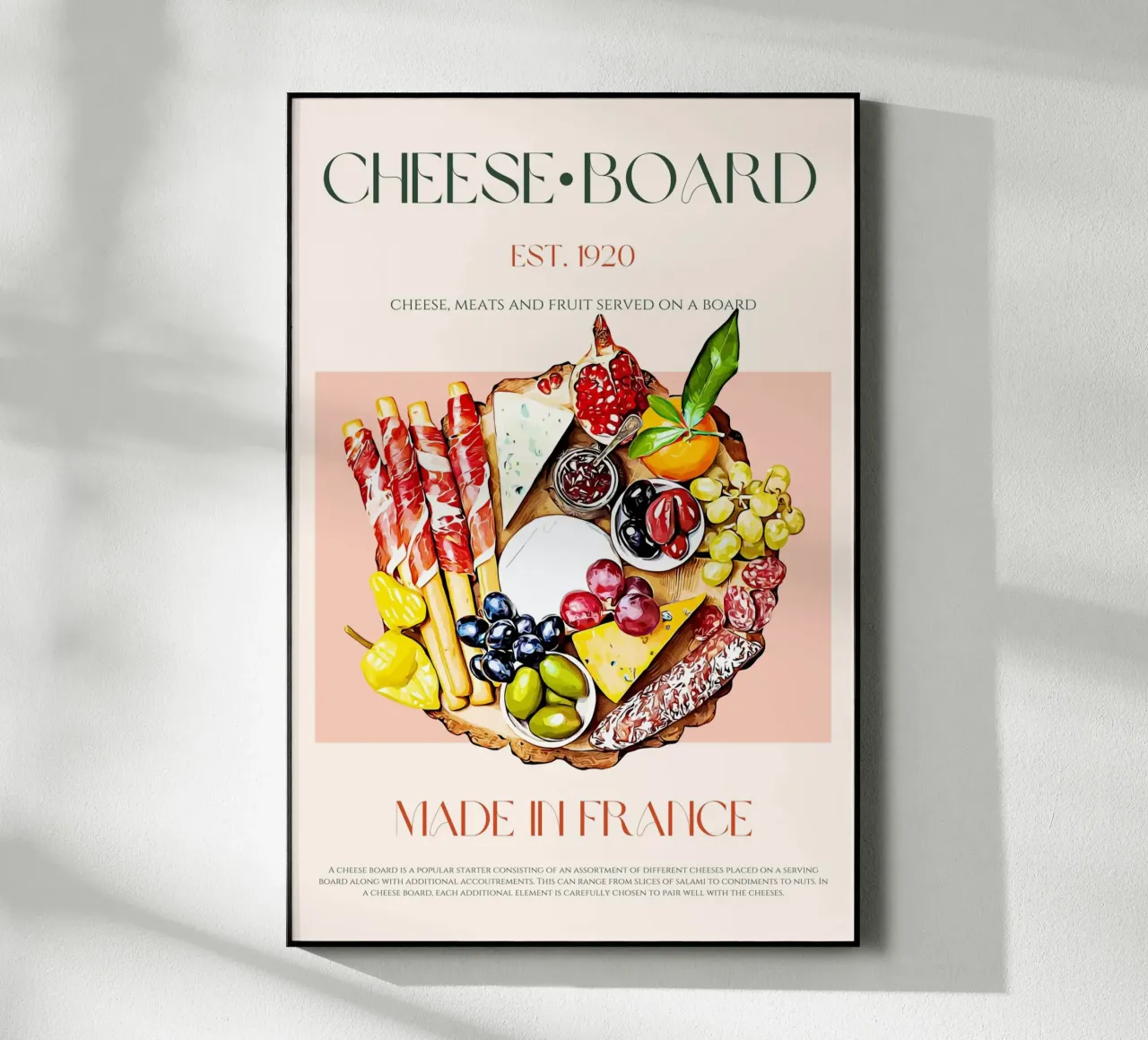 Cheeseboard Print acrylic glass by KOKRPrints