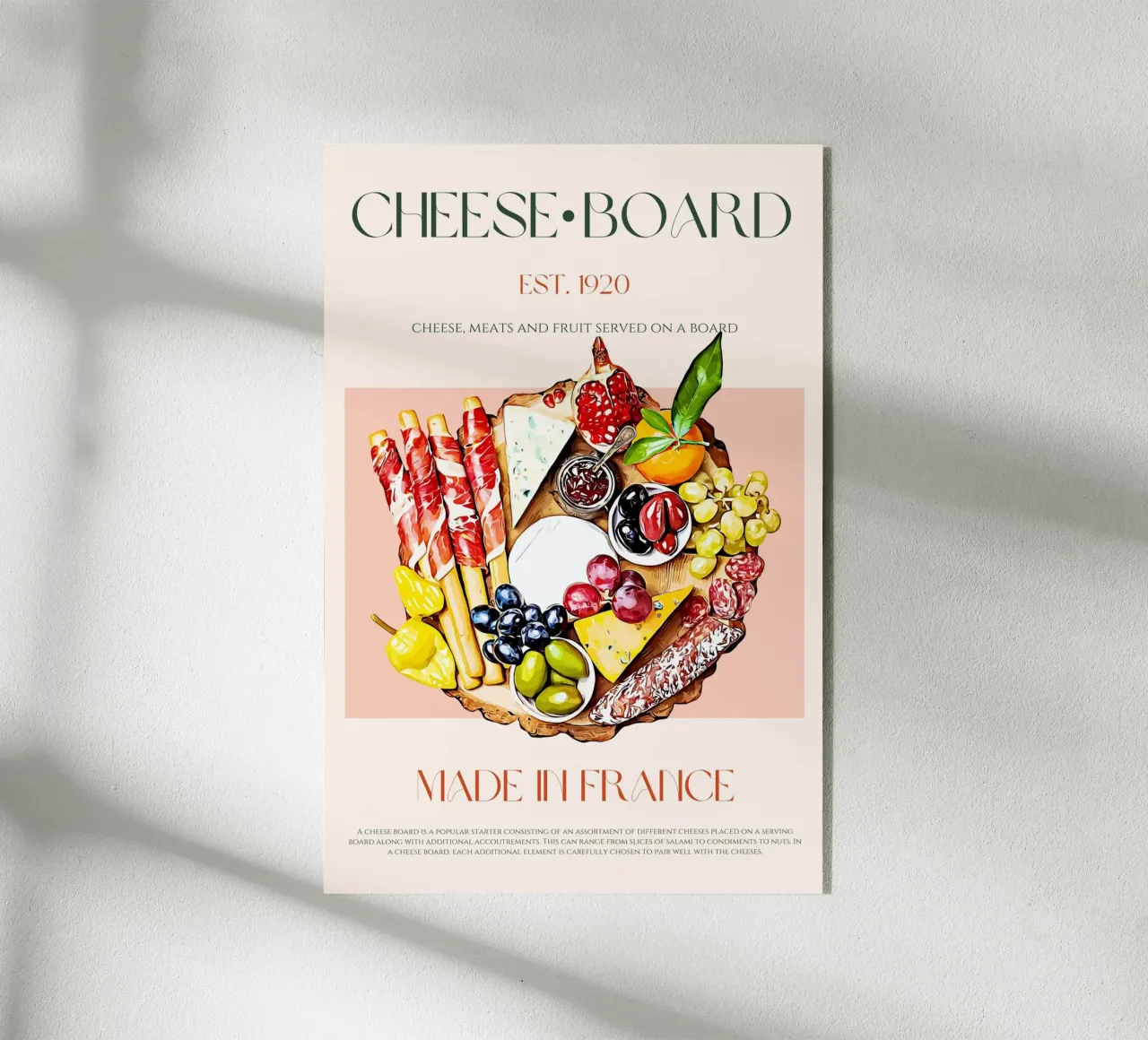 Cheeseboard Print acrylic glass by KOKRPrints