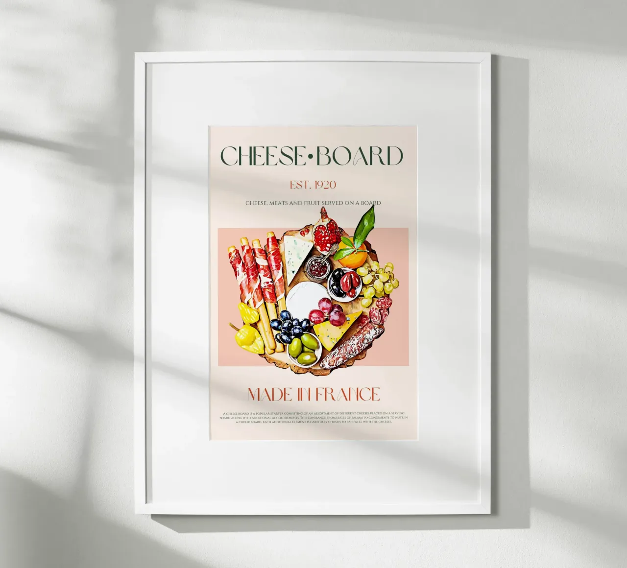 Cheeseboard Print poster by KOKRPrints