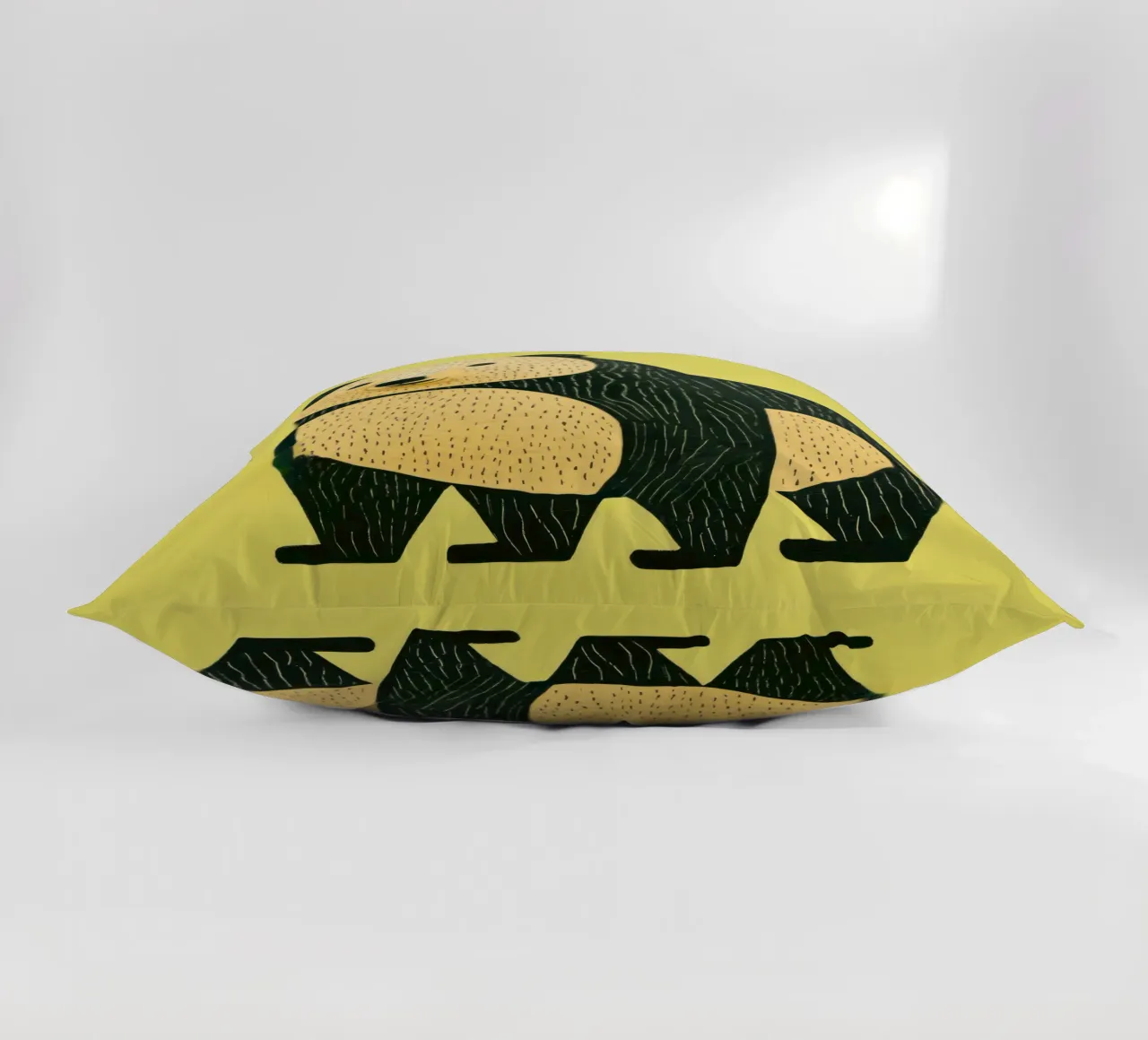 Orso verde 1 cuscino da Minimal Animal Art
