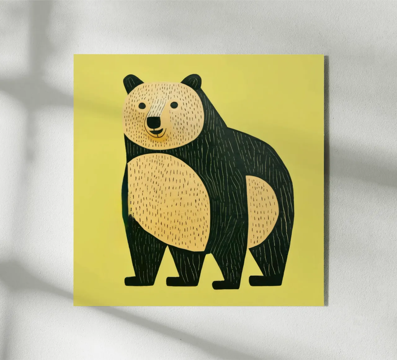Orso verde plexiglass da Minimal Animal Art