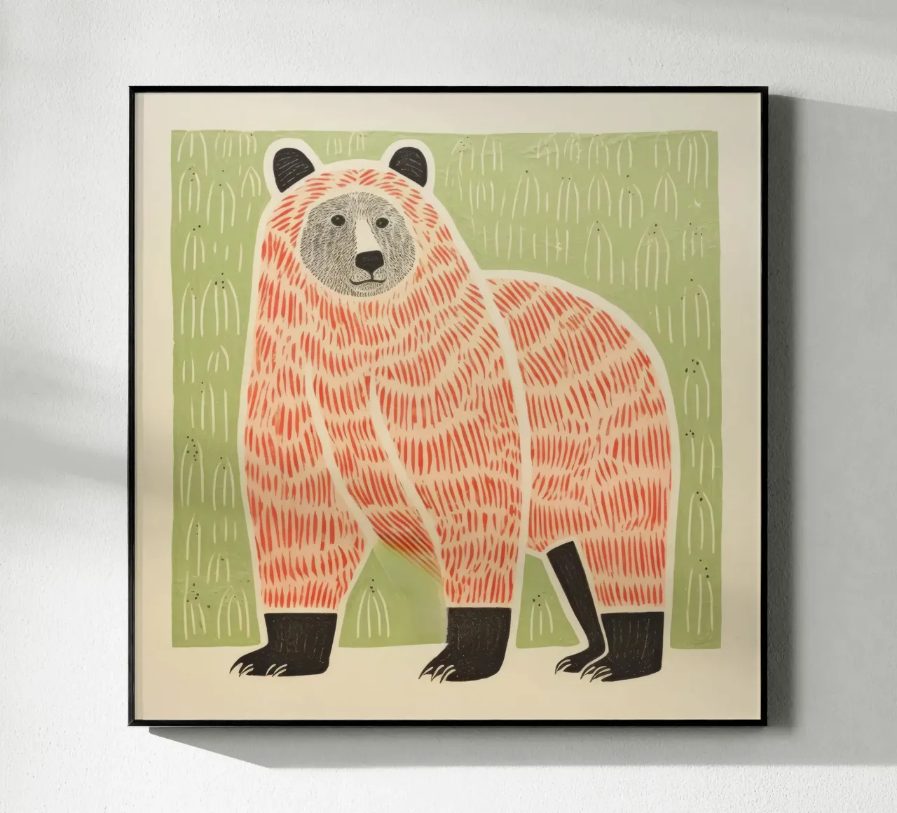 Green Bear plexiglass da Minimal Animal Art