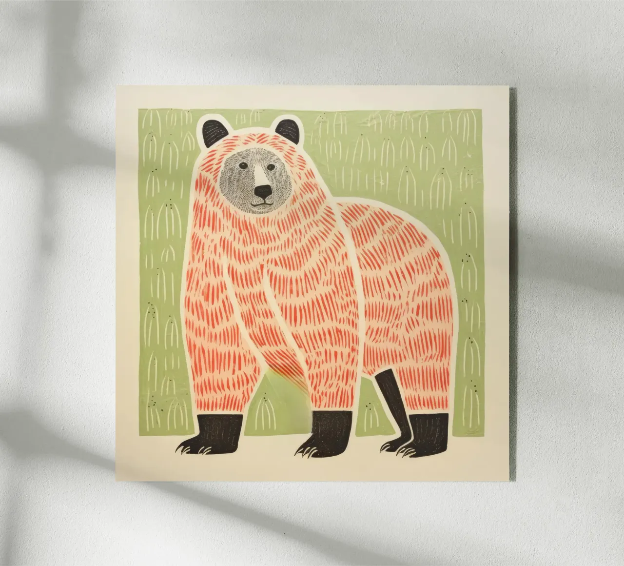 Green Bear plexiglass da Minimal Animal Art