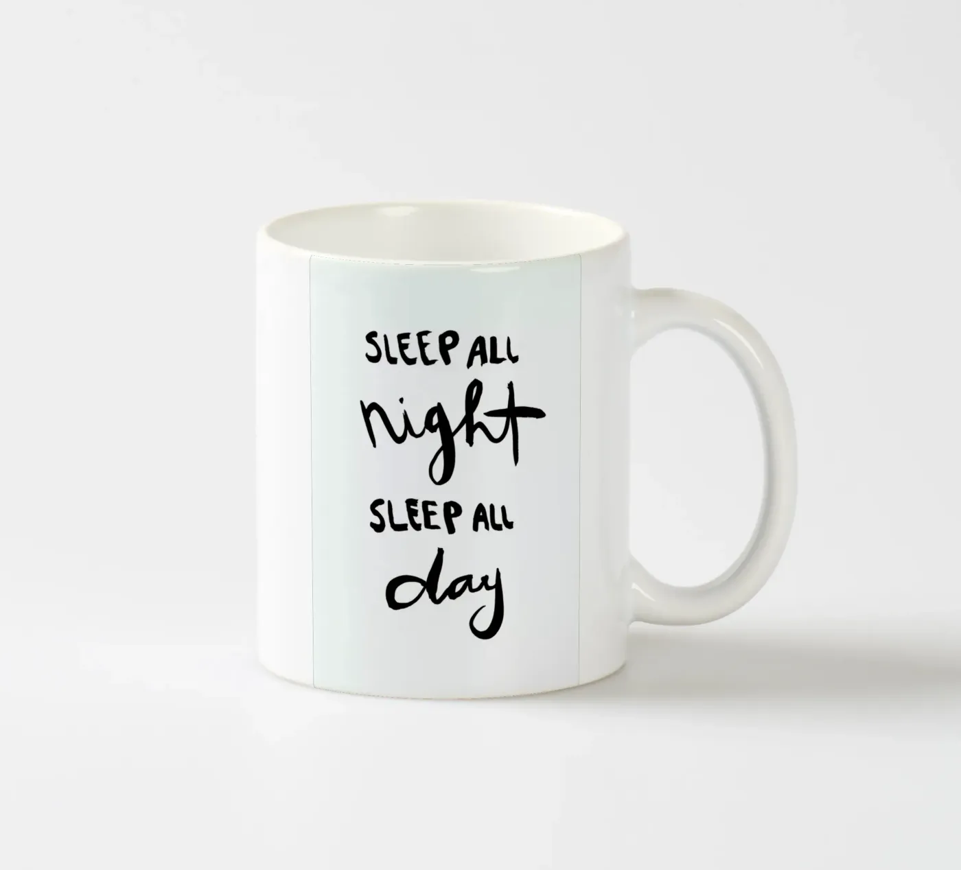 Sleep ceramic mug by Dead Language