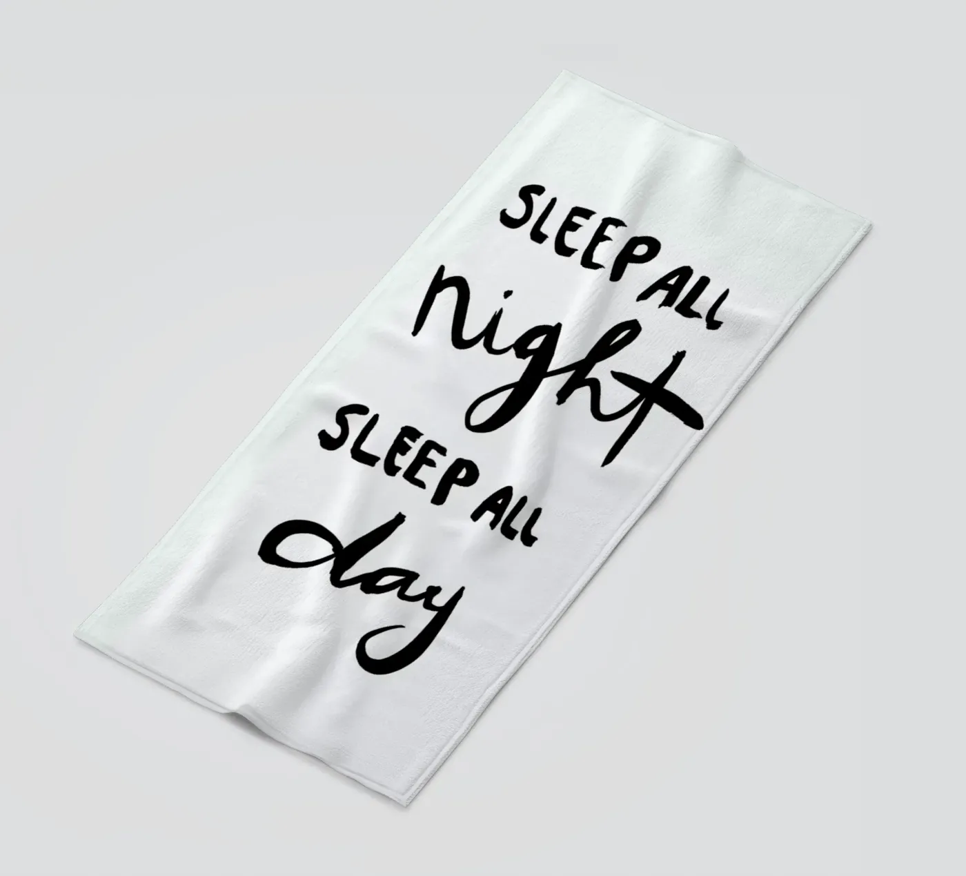 Sleep beach towel by Dead Language