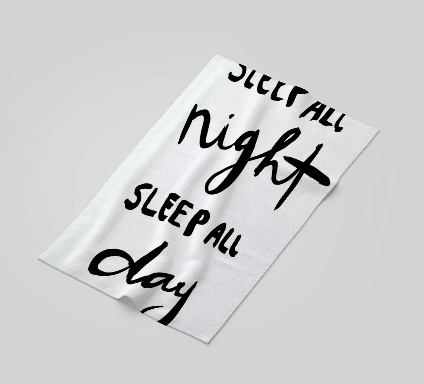Sleep beach towel by Dead Language
