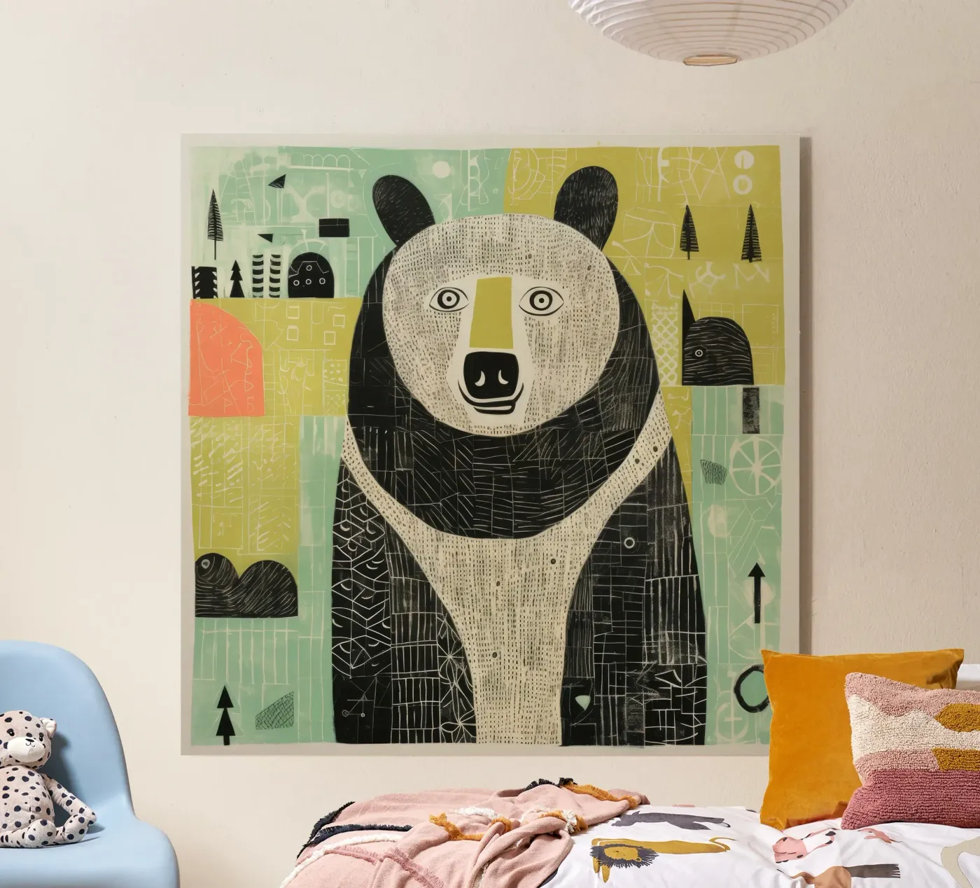 Ours vert plexiglas de Minimal Animal Art