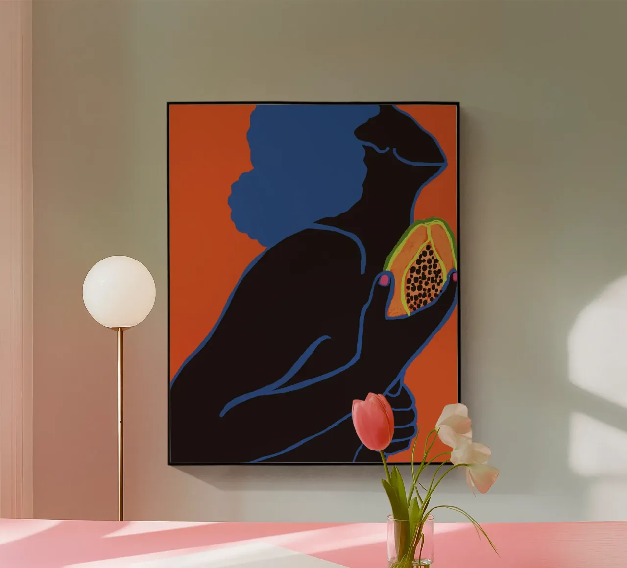 Papaya plexiglass da tainah negreiros